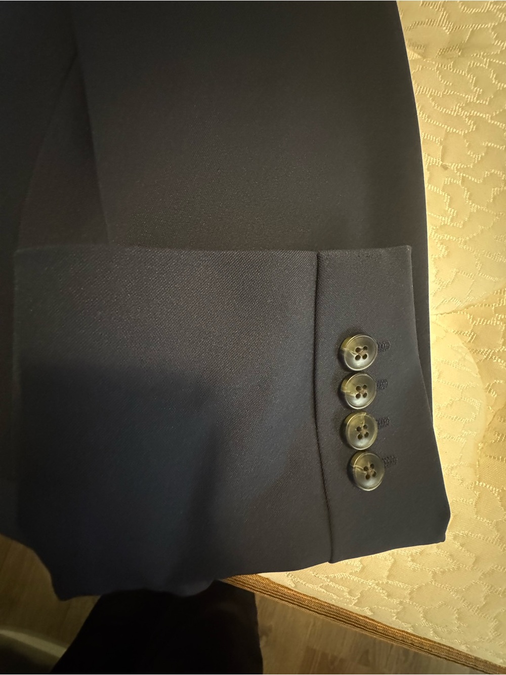 Haggar Men's Dark Navy Two-Button Sport Coat - Picture 4 of 8